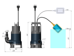 Дренажный насос Unipump Vort 1101 PW