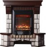 Каминокомплект Interflame Экстер М махагон угловой с очагом Fobos FX M Black