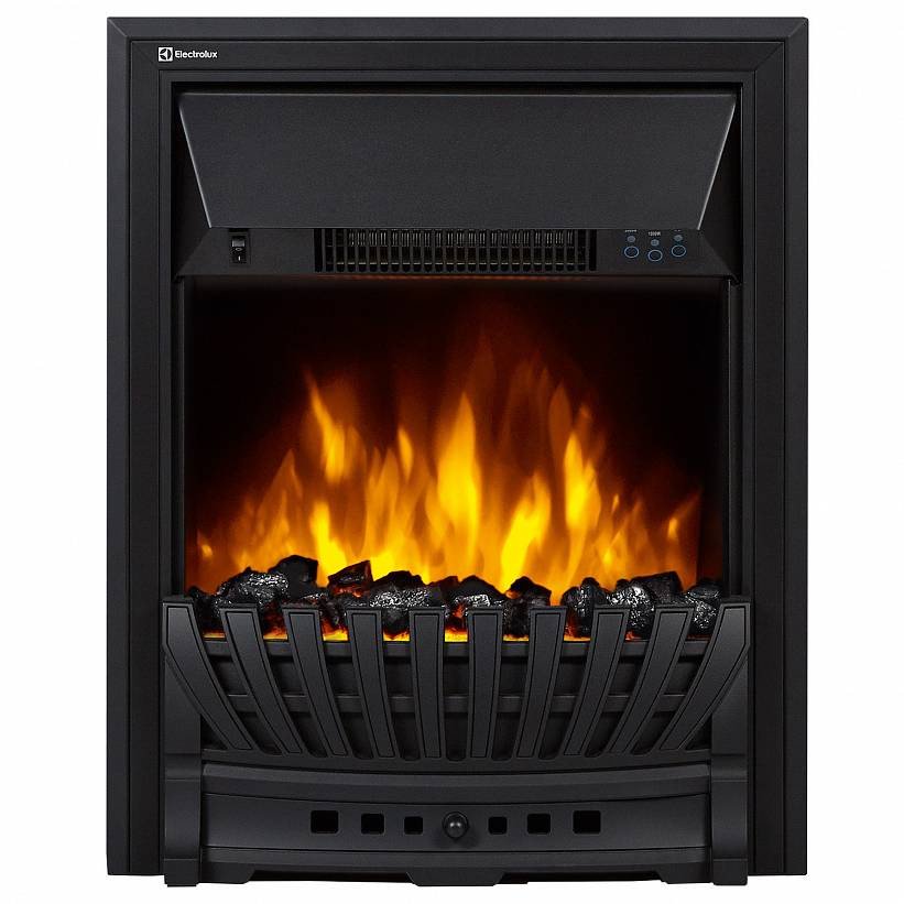 Каминокомплект Firelight Barocco Classic с очагом Electrolux EFP/P-1020LS белый дуб с золотой патиной