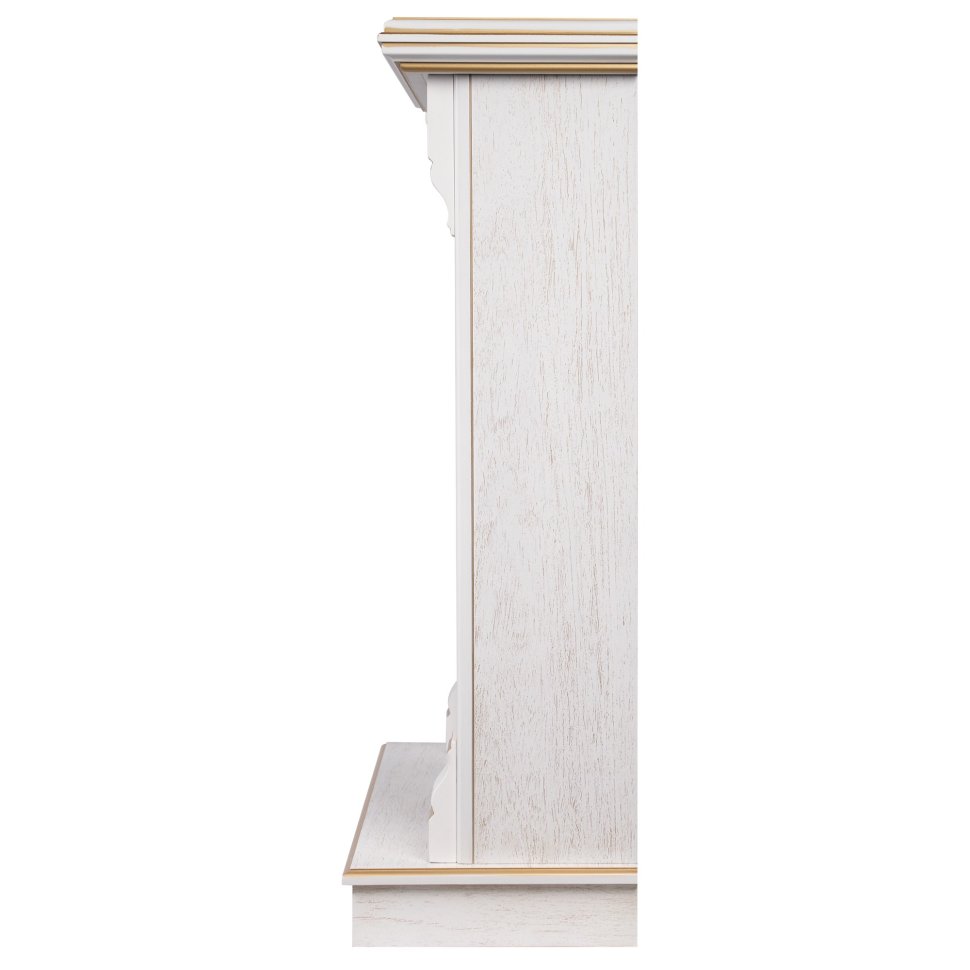 Каминокомплект Firelight Barocco Classic с очагом Electrolux EFP/P-1020LS белый дуб с золотой патиной