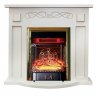Каминокомплект Interflame Аспен белый патина с очагом Majestic FX M Brass