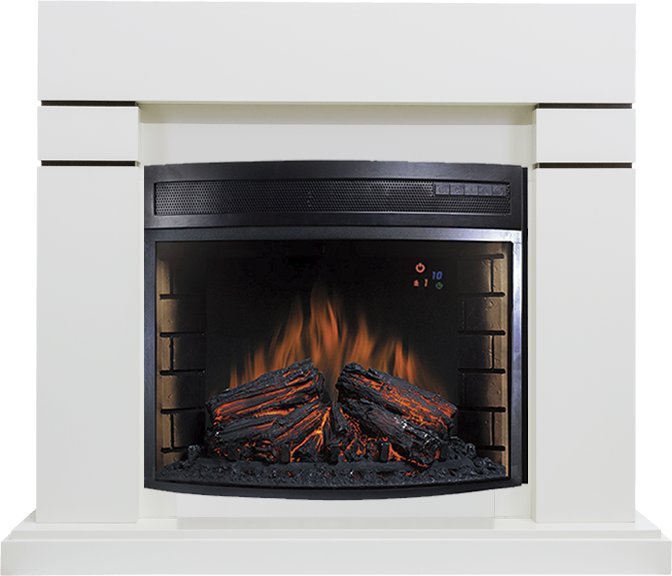 Каминокомплект Royal Flame Lindos белый с очагом Dioramic 28 LED FX