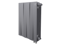 Биметаллический радиатор отопления Royal Thermo PianoForte 500 VDR80 6 секций Silver Satin