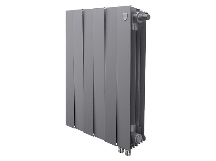 Биметаллический радиатор отопления Royal Thermo PianoForte 500 VDR80 6 секций Silver Satin