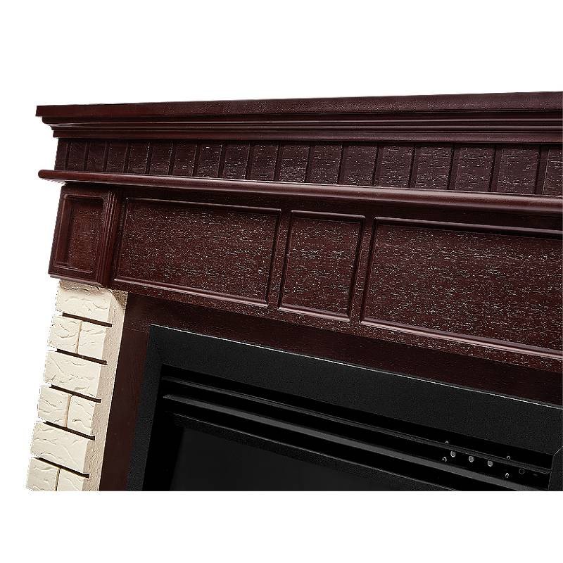 Каминокомплект Firelight Bricks 30 с очагом Electrolux EFP/P-3020LS камень бежевый/шпон темный дуб