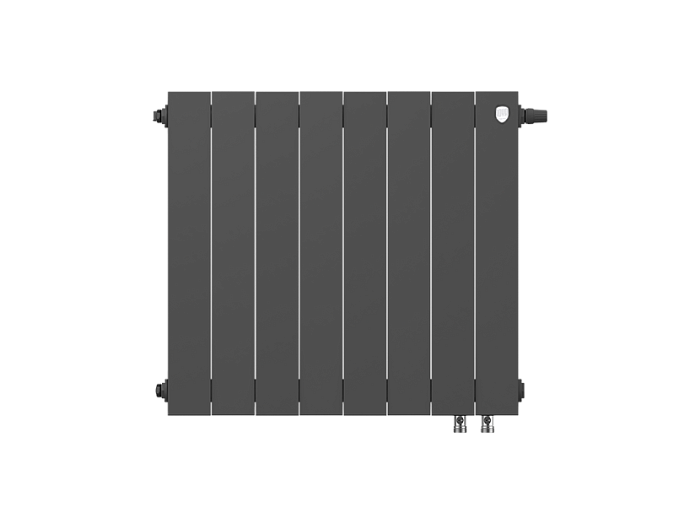 Биметаллический радиатор отопления Royal Thermo PianoForte 500 VDR80 8 секций Noir Sable