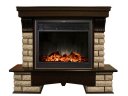 Каминокомплект RealFlame Country Rock 26 с очагом MoonBlaze LUX Black/Brass