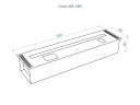Автоматический биокамин Lux Fire Smart Flame 1400 RC Inox
