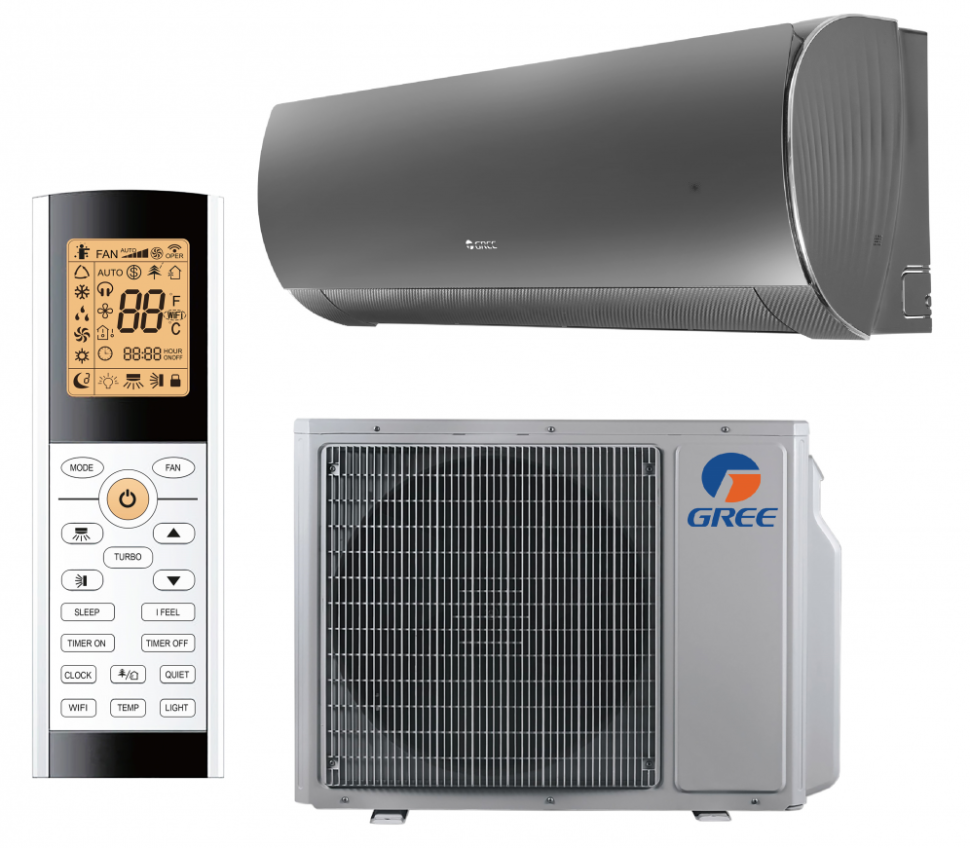 Сплит-система Gree GWH12ACC-K6DNA1F(LCLH) Lyra Inverter Black