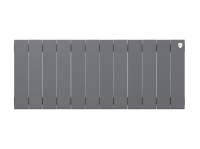 Биметаллический радиатор отопления Royal Thermo PianoForte 300 12 секций Silver Satin