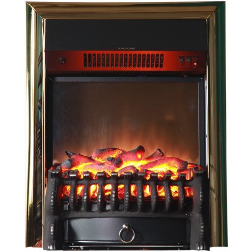 Каминокомплект Interflame Афина темный дуб с очагом Fobos FX M Brass