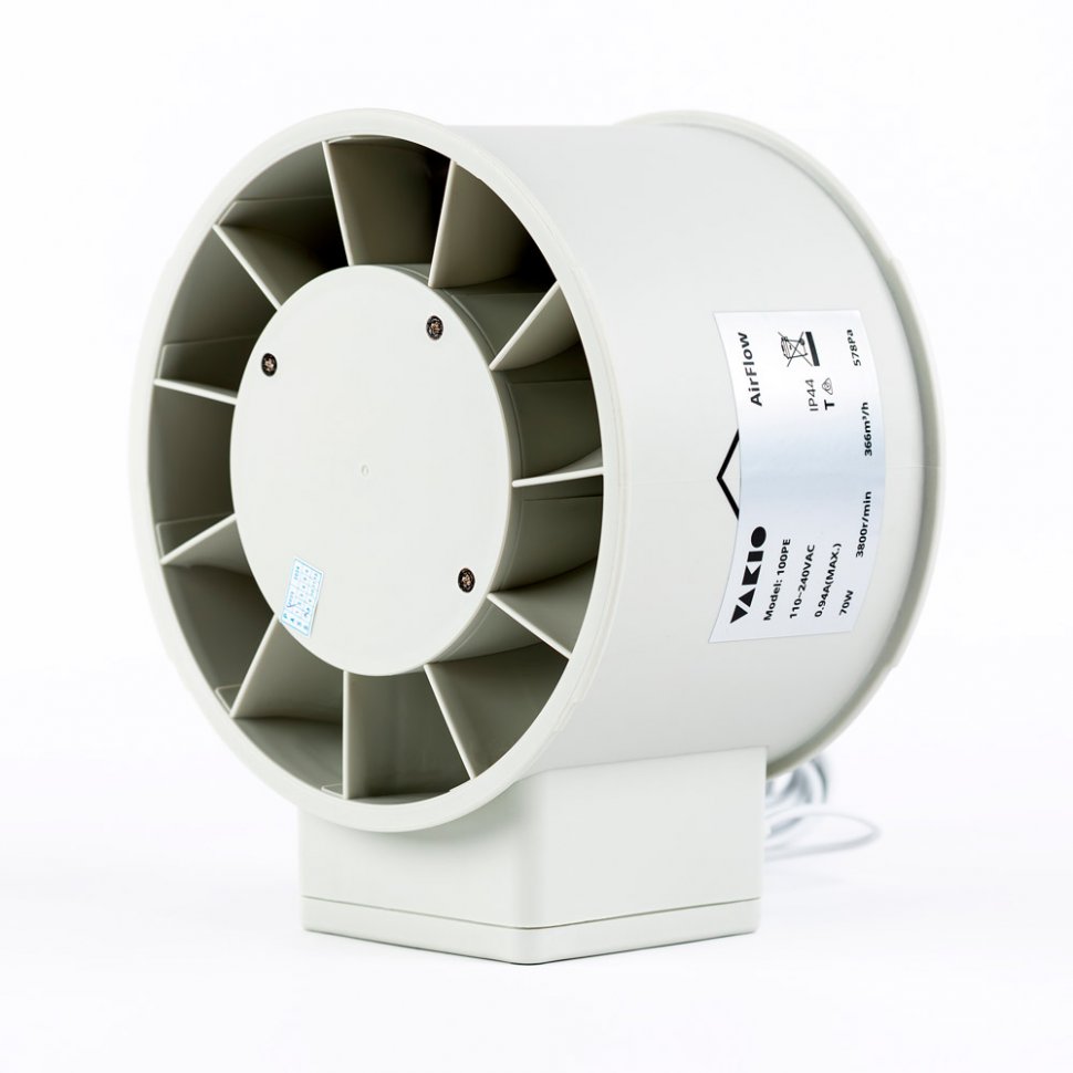 Вентилятор канальный Vakio AirFlow 100PE