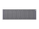 Биметаллический радиатор отопления Royal Thermo PianoForte 300 16 секций Silver Satin