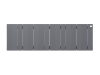 Биметаллический радиатор отопления Royal Thermo PianoForte 300 16 секций Silver Satin