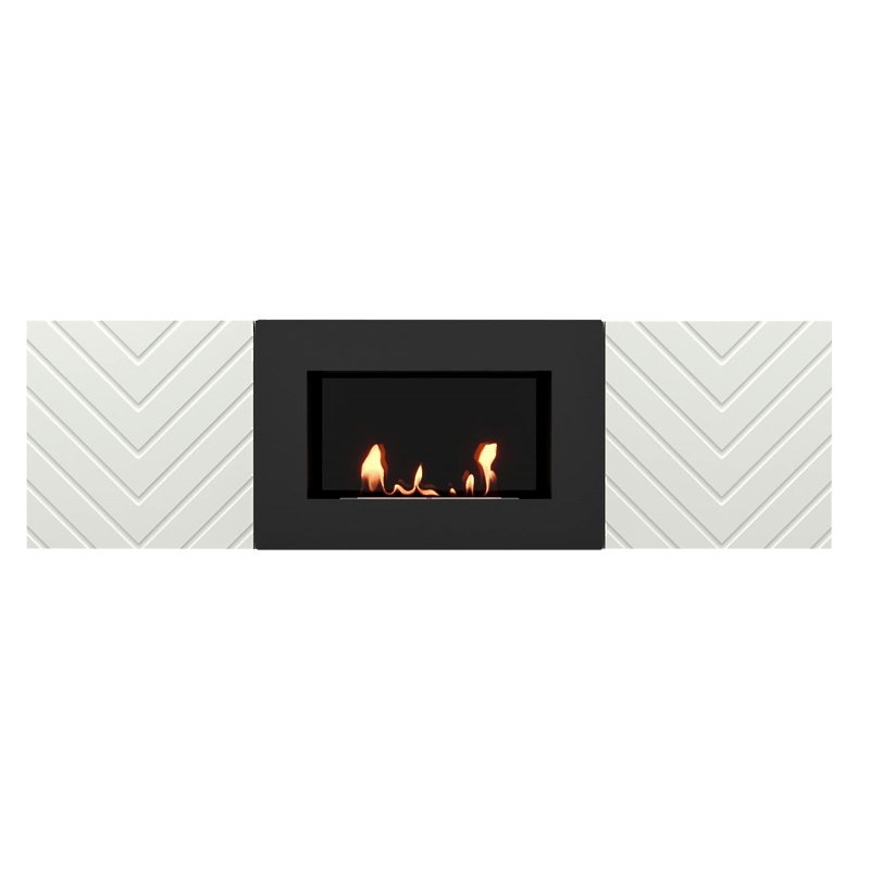 Тумба с биокамином Firelight BFP/P-1400V белый