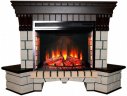 Каминокомплект Interflame Экстер темный дуб угловой с очагом Panoramic 28 LED FX