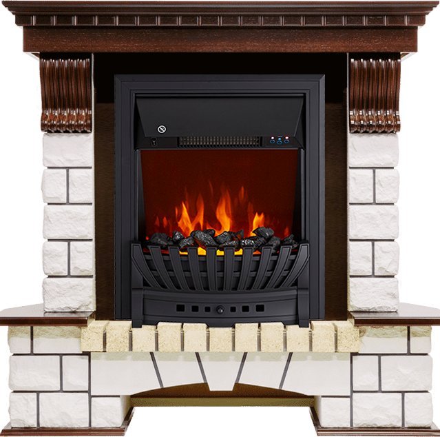 Каминокомплект Royal Flame Pierre Luxe с очагом Aspen Black