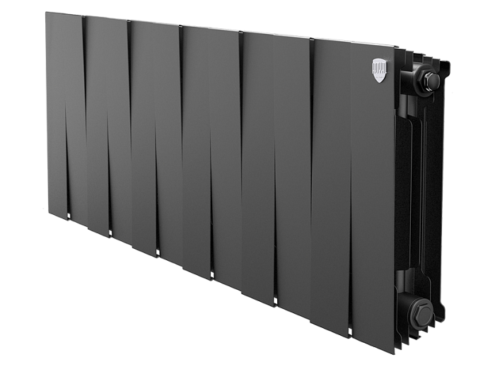Биметаллический радиатор отопления Royal Thermo PianoForte 300 12 секций Noir Sable
