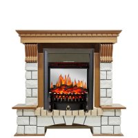 Каминокомплект Royal Flame Pierre Luxe с очагом Fobos FX M Black