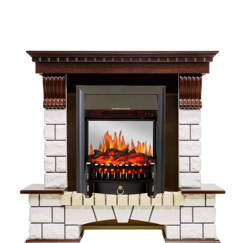 Каминокомплект Royal Flame Pierre Luxe с очагом Fobos FX M Black