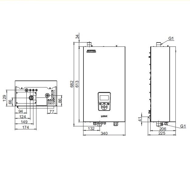 Настенный электрический котел Zota LUX-X 14