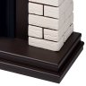 Каминокомплект Firelight Bricks Classic с очагом Electrolux EFP/P-1020LS камень бежевый/шпон темный дуб