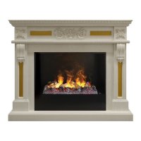 Каминокомплект RealFlame Corsica 26 WT с очагом 3D Cassette 630 + Black вставка