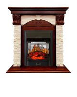 Каминокомплект Royal Flame Dublin с очагом Majestic FX M Brass орех каньон