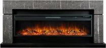 Каминокомплект Royal Flame Lindos с очагом Vision 60 LOG LED серый мрамор