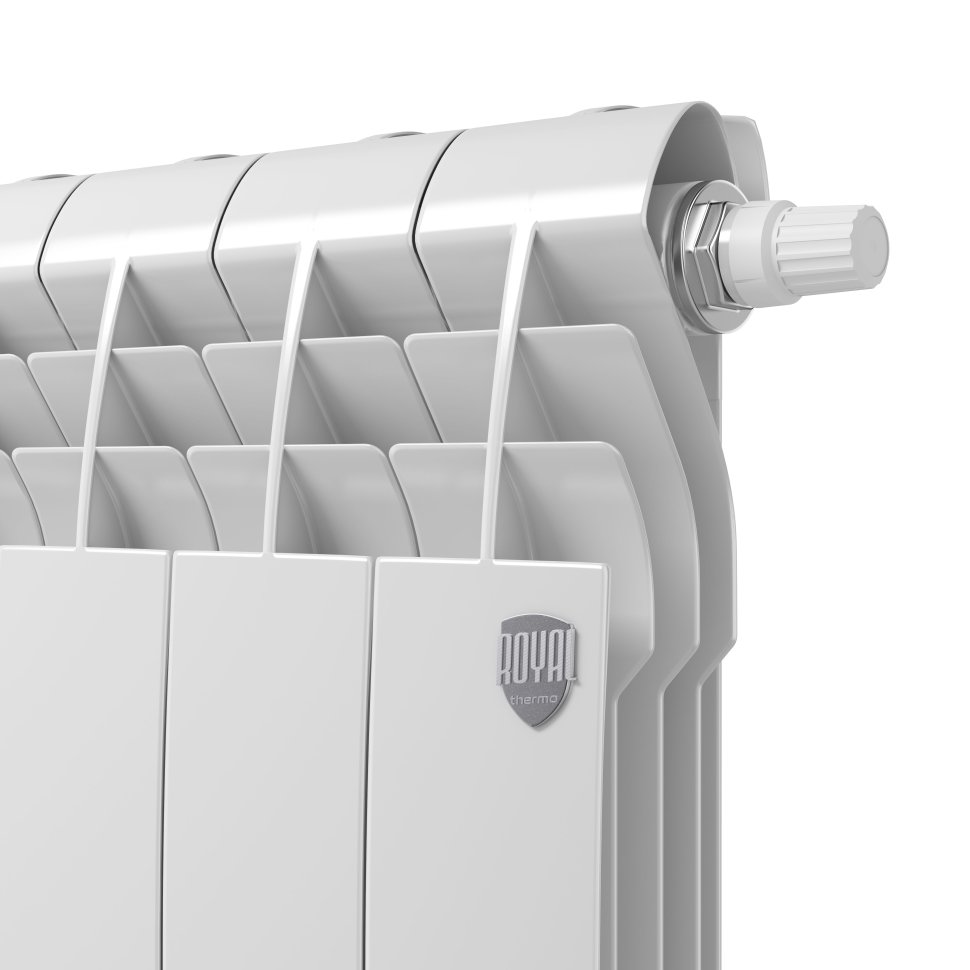 Биметаллический радиатор отопления Royal Thermo BiLiner 500 VR 4 секции Bianco Traffico