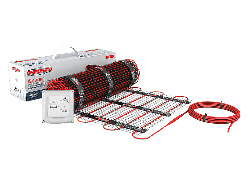 Комплект теплого пола AC Electric ACMM 2-150-1.5 с терморегулятором
