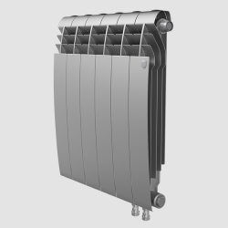 Биметаллический радиатор отопления Royal Thermo BiLiner 500 V 10 секций Silver Satin