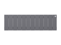 Биметаллический радиатор отопления Royal Thermo PianoForte 200 12 секций Silver Satin