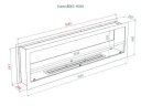 Встроенный биокамин Lux Fire Сквозной 1550 S