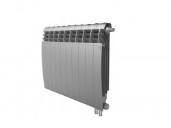 Биметаллический радиатор отопления Royal Thermo BiLiner 500 VR 10 секций Silver Satin
