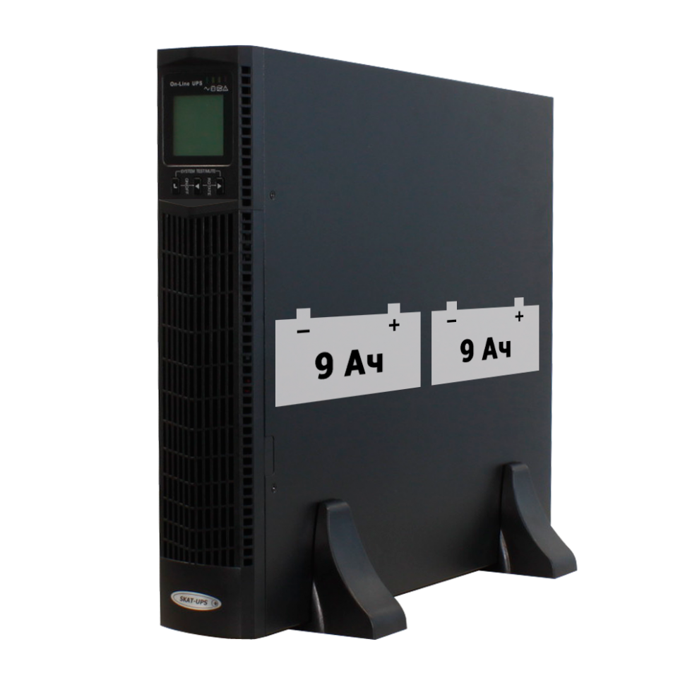 Источник бесперебойного питания Бастион Skat-UPS 1000 RACK+2x9Ah