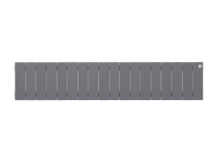 Биметаллический радиатор отопления Royal Thermo PianoForte 200 18 секций Silver Satin