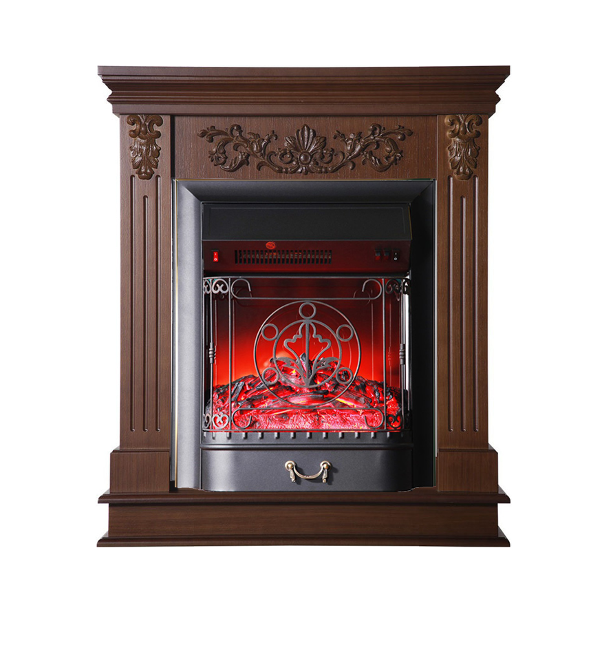 Каминокомплект Interflame Берта Люкс с очагом Majestic FX M Black дуб