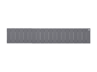 Биметаллический радиатор отопления Royal Thermo PianoForte 200 20 секций Silver Satin