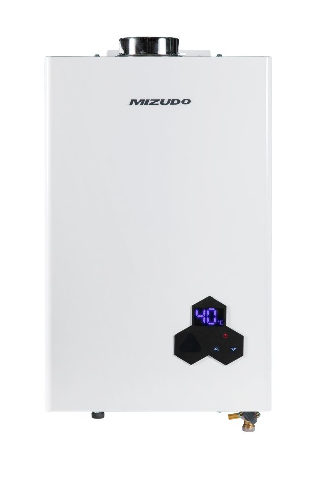 Проточный газовый водонагреватель Mizudo ВПГ 4-10 Т Perl Ultra труба в комплекте