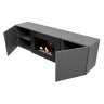Тумба с биокамином Firelight BFP/P-1400L графит+набор керамических дров сосна