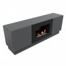 Тумба с биокамином Firelight BFP/P-1400L графит+набор керамических дров сосна