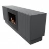 Тумба с биокамином Firelight BFP/P-1400L графит+набор керамических дров сосна