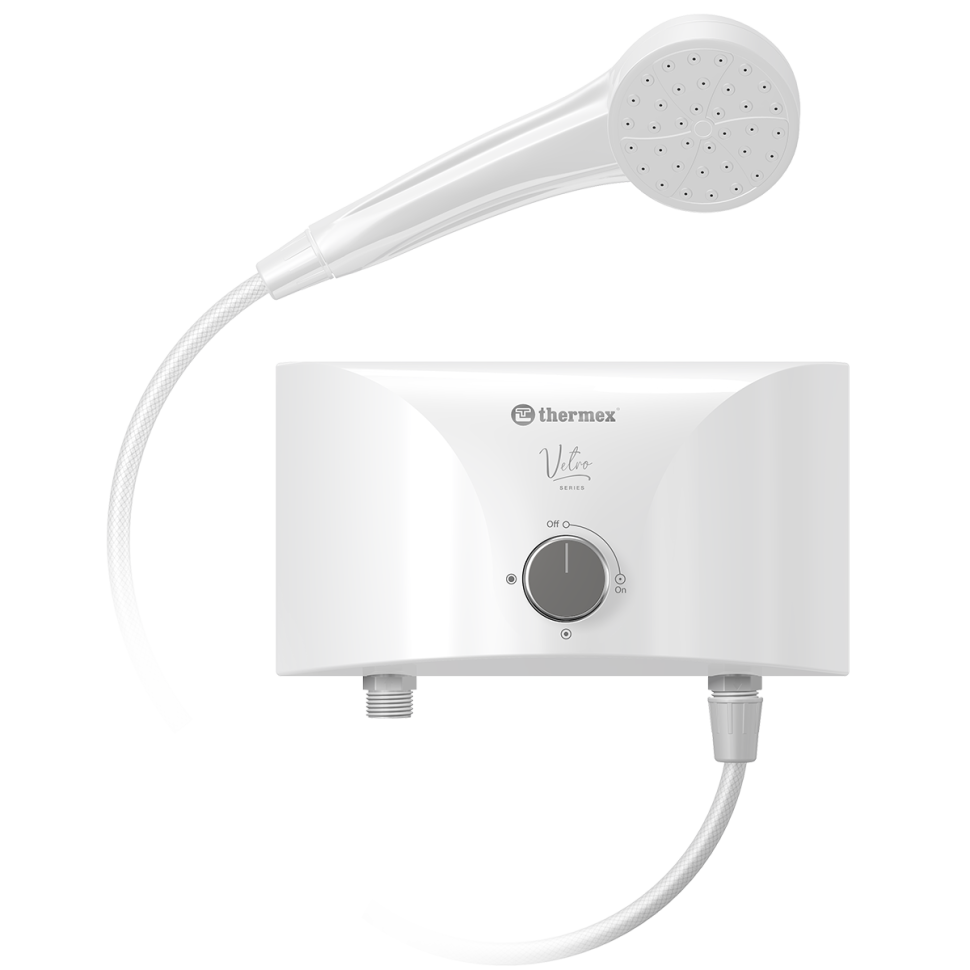 Проточный электрический водонагреватель Thermex Vetro 6500 shower