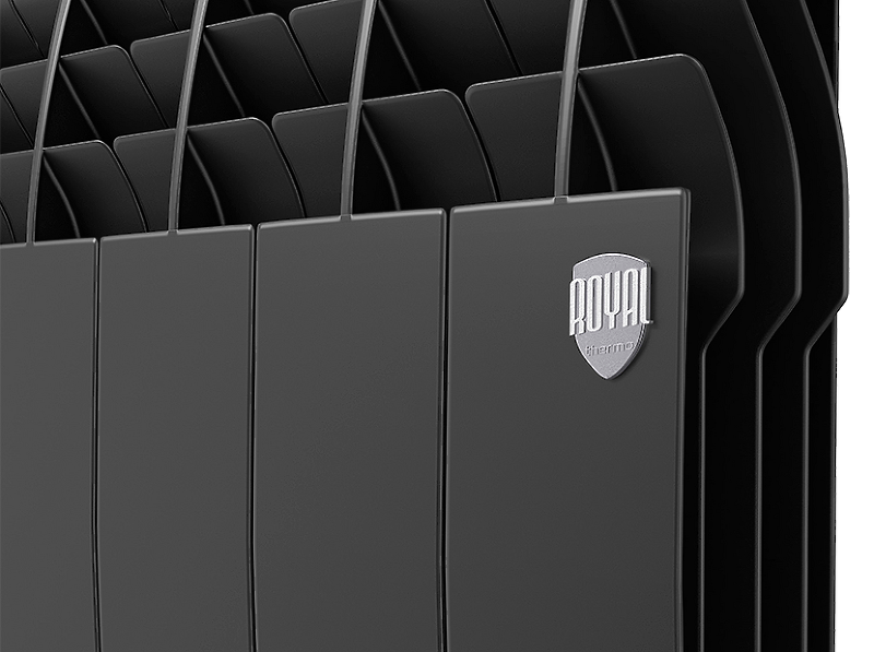 Биметаллический радиатор отопления Royal Thermo BiLiner 350 VR 4 секции Noir Sable