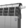 Биметаллический радиатор отопления Royal Thermo BiLiner 350 VR 4 секции Silver Satin