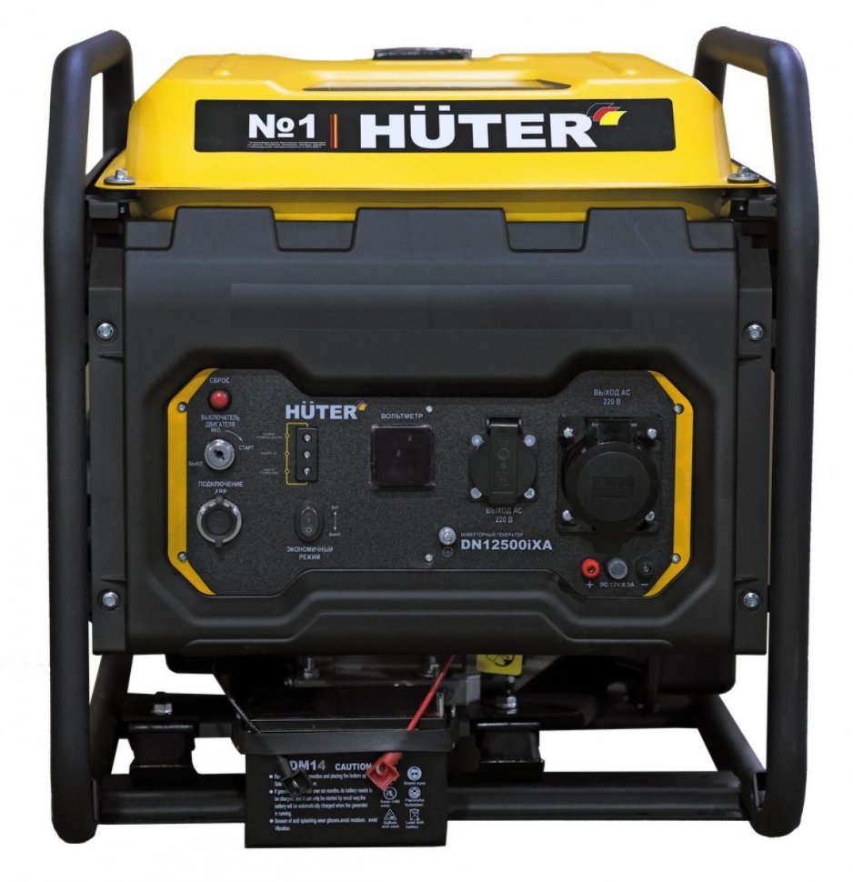 Генератор бензиновый инверторный Huter DN12500iXA электростартер