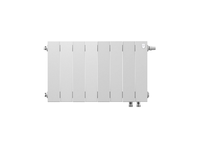 Биметаллический радиатор отопления Royal Thermo PianoForte 300 8 секций Bianco Traffico VDR