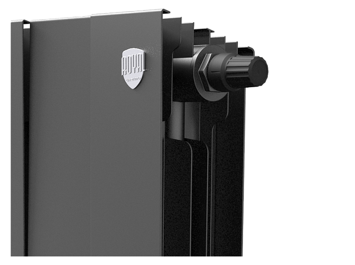 Биметаллический радиатор отопления Royal Thermo PianoForte 500 VDR80 12 секций Noir Sable