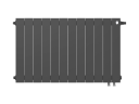 Биметаллический радиатор отопления Royal Thermo PianoForte 500 VDR80 12 секций Noir Sable